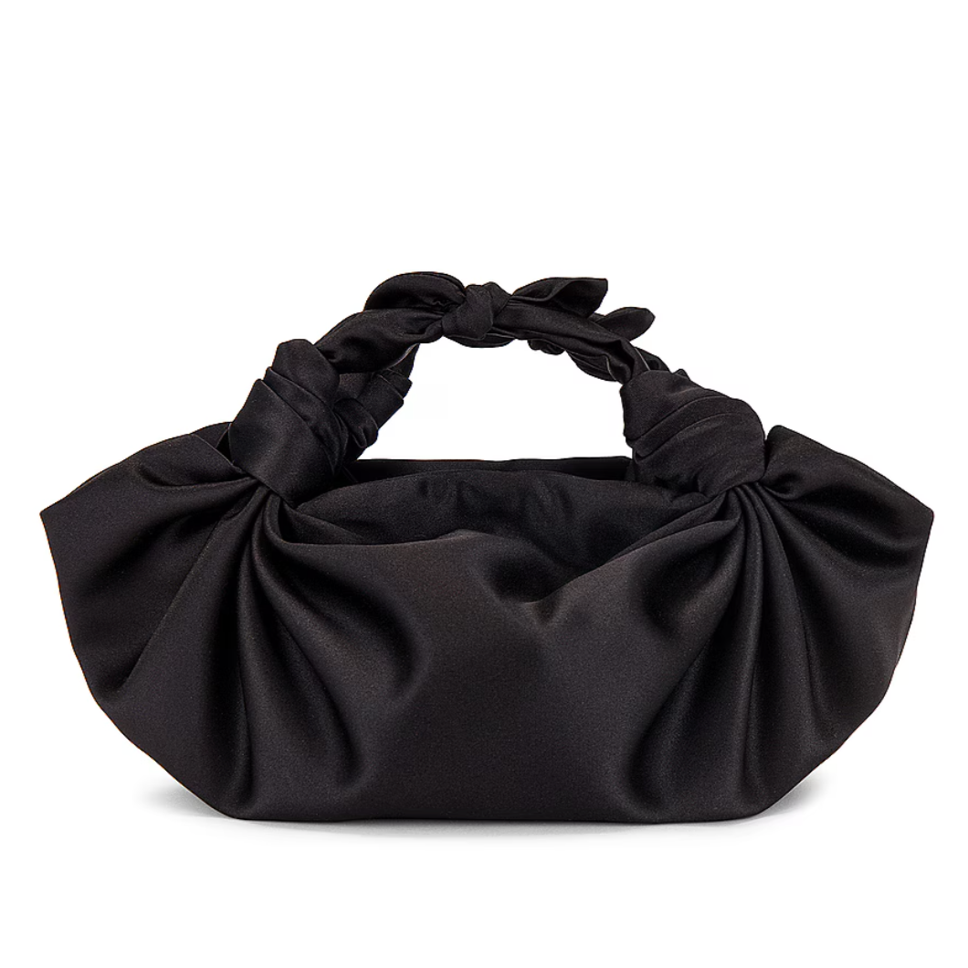 BLACK NLA SILK KNOT BAG