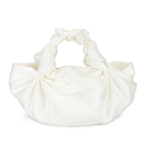 IVORY NLA SILK KNOT BAG