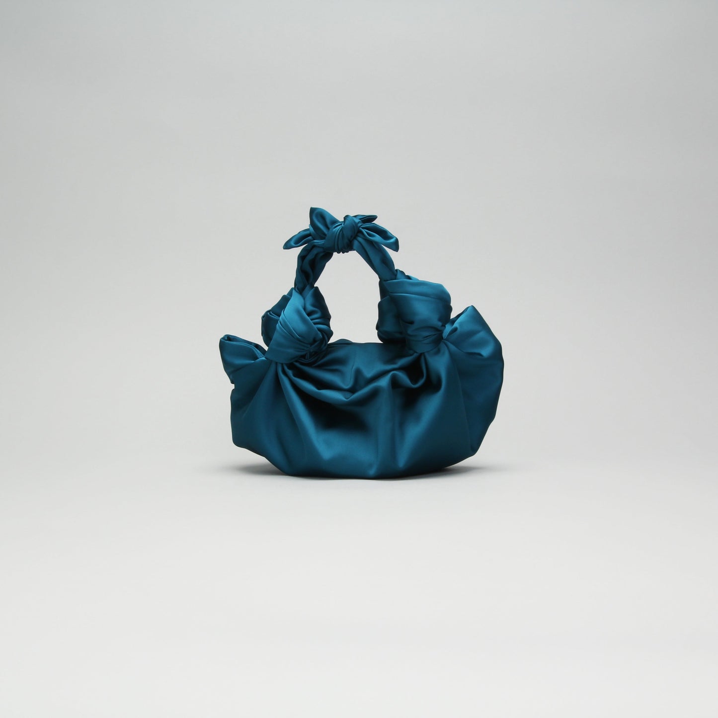 TEAL NLA SILK KNOT BAG