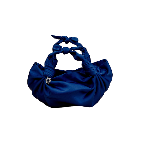 ROYAL BLUE NLA KNOT BAG