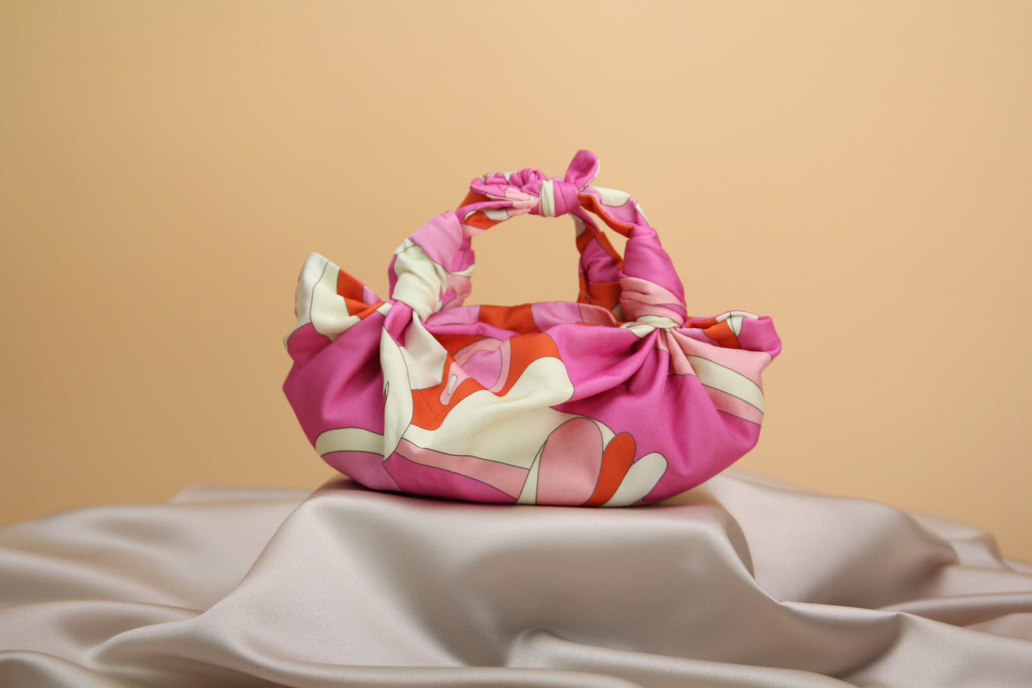 PINK SWIRL - NLA SILK KNOT BAG