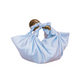 MEDIUM SIZE BABY BLUE NLA SILK KNOT BAG