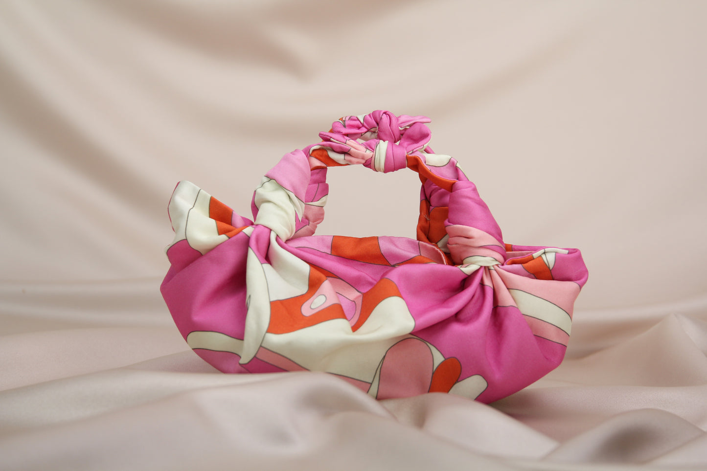 PINK SWIRL - NLA SILK KNOT BAG