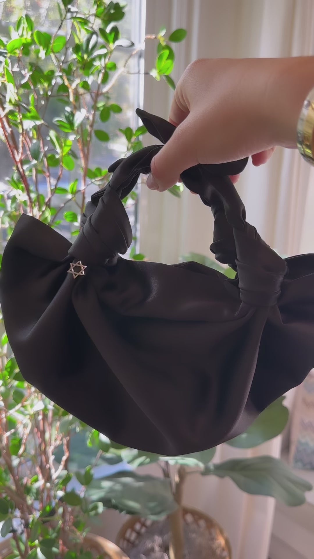 STAR OF DAVID CHARM - NLA SILK KNOT BAG – NLAcollection
