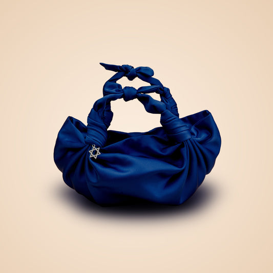 ROYAL BLUE NLA KNOT BAG